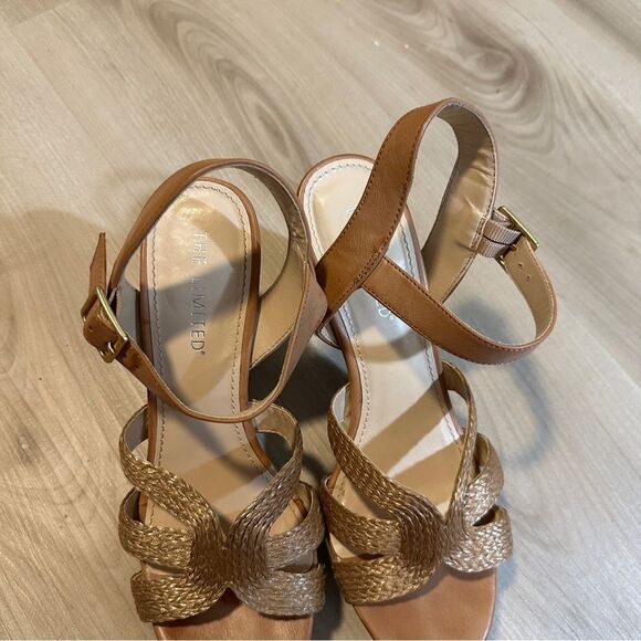 THE LIMITED Franny Size 8.5 Woven Design Heeled Sandal - Picture 12 of 15